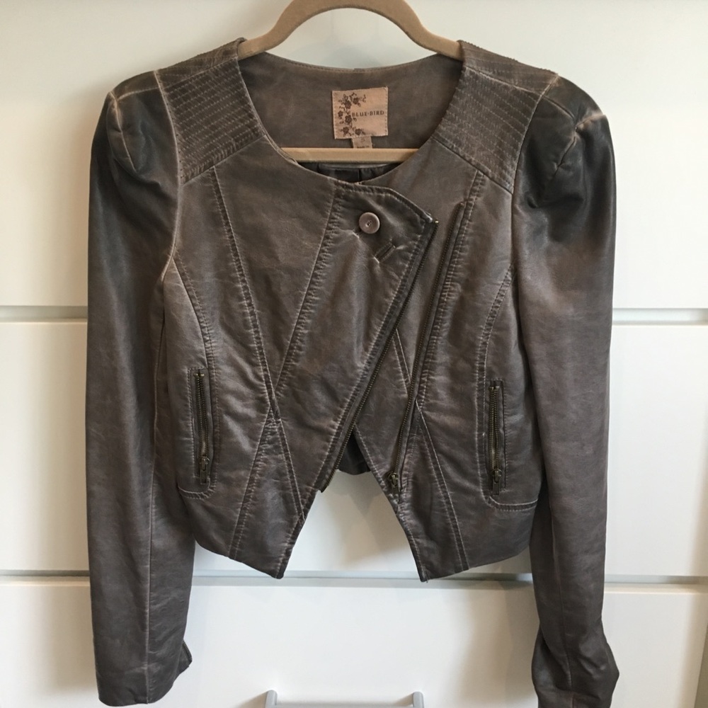 Vegan faux leather jacket